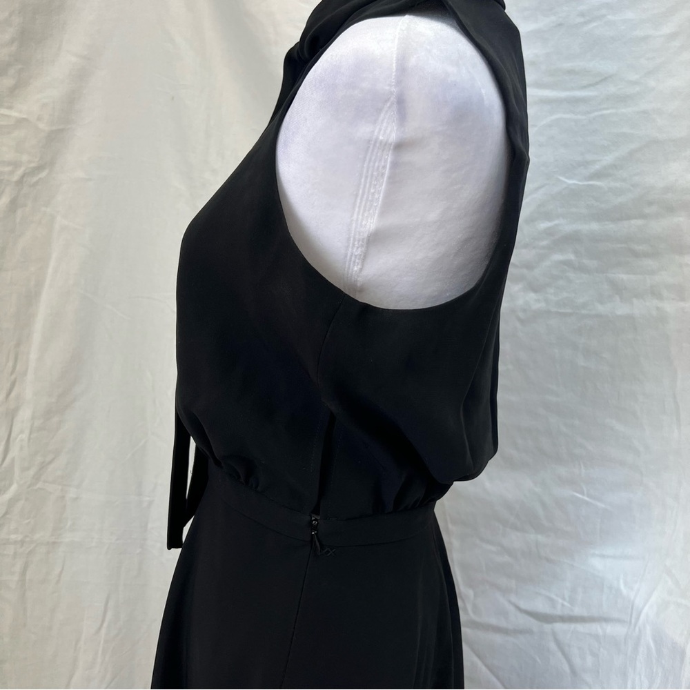 Elizabeth and James black sleeveless dress with tie in front. - Picture 7 of 12